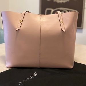 J. Crew Blush Leather Tote